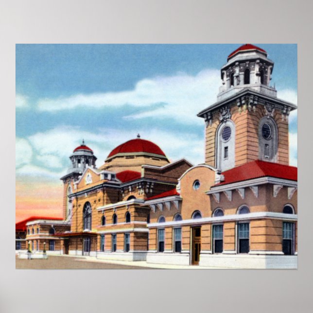 Birmingham Alabama Terminal Station Poster (Front)