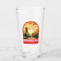 Birmingham Alabama Travel Art Emblem