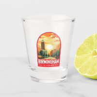 Birmingham Alabama Travel Art Emblem