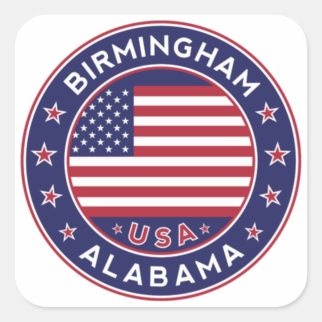 Birmingham, Alabama, USA Square Sticker (Front)
