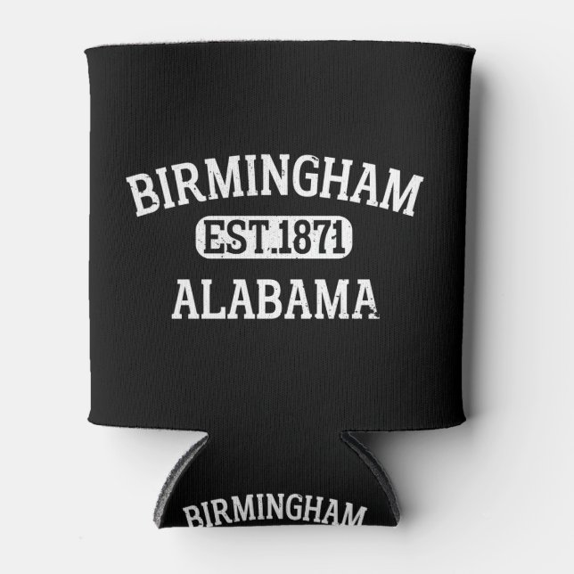 Birmingham Alabama Vintage Can Cooler (Front)