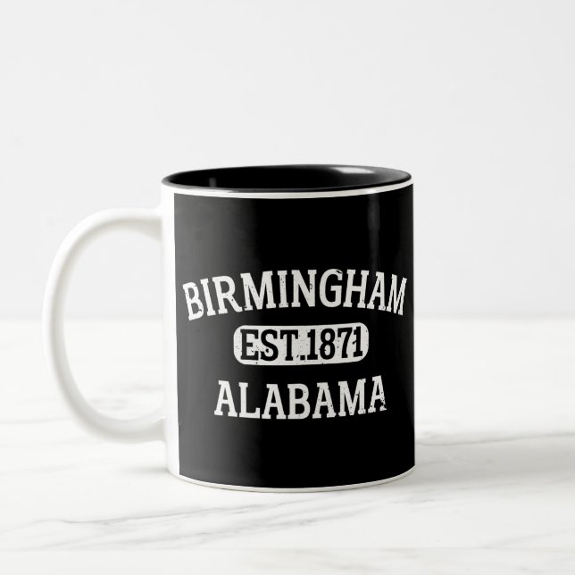 Birmingham Alabama Vintage Two-Tone Coffee Mug (Left)