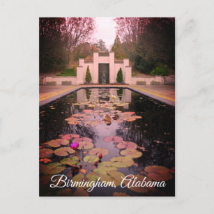 Birmingham Alabama Water Lilies Postcard