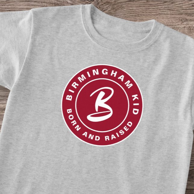 Birmingham Bama Kid Born Crimson Fitness Retro  T-Shirt (Creator Uploaded)