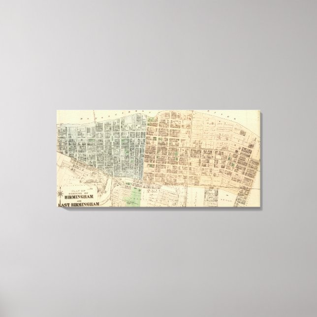 Birmingham, E Birmingham Canvas Print (Front)