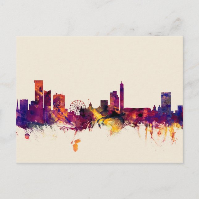 Birmingham England Skyline Postcard (Front)
