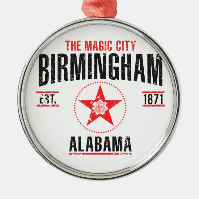 Birmingham Metal Tree Decoration (Front)