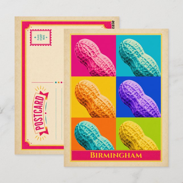 Birmingham Postcard Alabama Peanut Vintage (Front/Back)