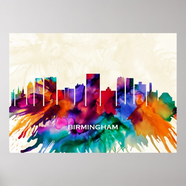 Birmingham Skyline Poster (Front)