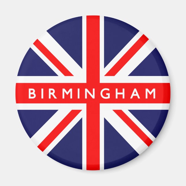 Birmingham UK Flag Magnet (Front)