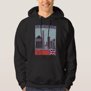 Birmingham UK Skyline Country City Skyline Landmar Hoodie