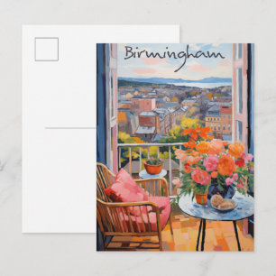 Birmingham United Kingdom Travel City Aesthetic Postcard