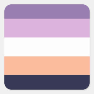 Biromantic Alternate Pride Flag Square Sticker