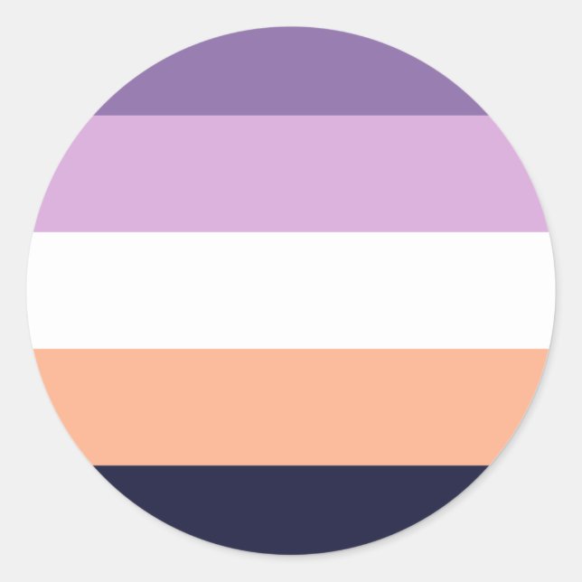 Biromantic Pride Flag Classic Round Sticker (Front)