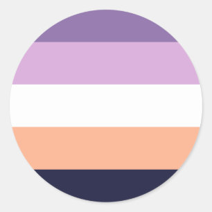 Biromantic Pride Flag Classic Round Sticker