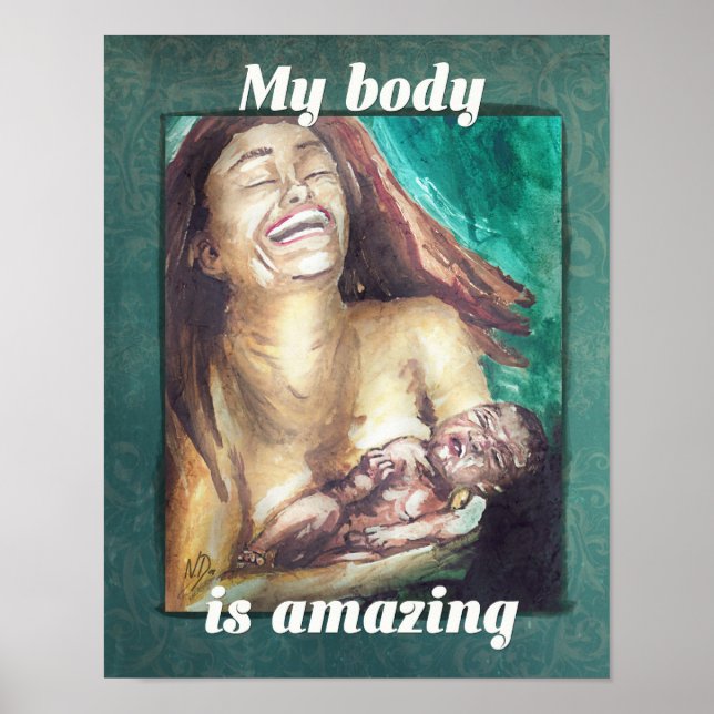 Birth Affirmation Poster "Amazing!" (Front)