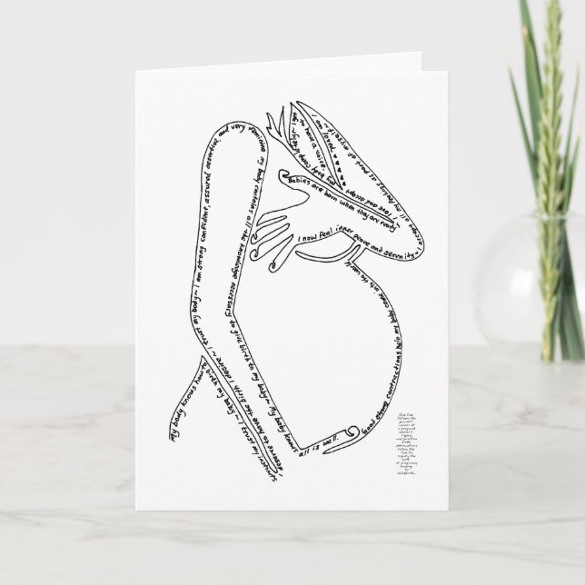 Birth Affirmations Card (Front)