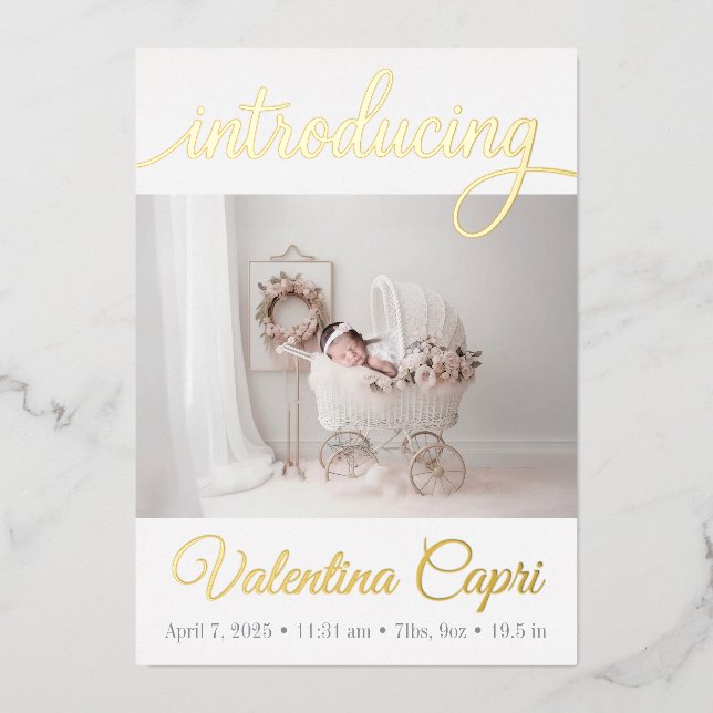 Birth Announcement  (Front)