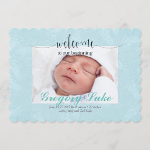 BIRTH ANNOUNCEMENT BABY BOY