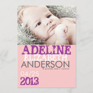 Birth Announcement Card