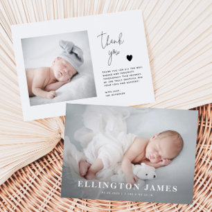 Birth Announcement Card   New Baby Announcement