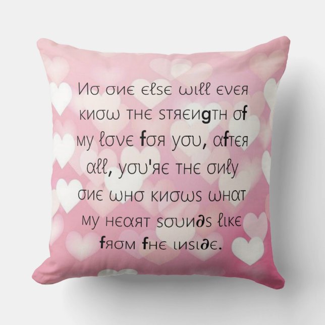 Birth Announcement Cushion (Front)
