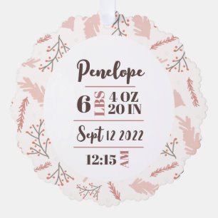 Birth Announcement First Christmas