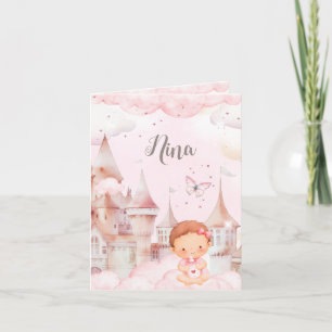 Birth Announcement Girl - Castle In The Sky Girl