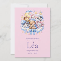 Birth Announcement Good Night | Birth Card