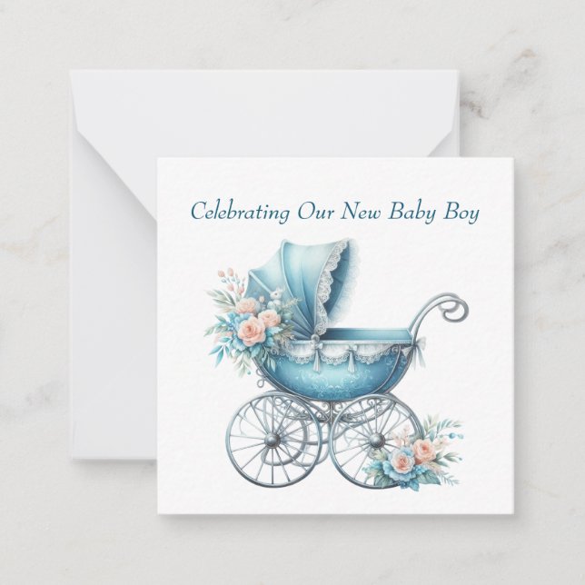 Birth Announcement Note Card (Front)