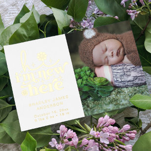 Birth Announcement Photo Collage   I'm New Here