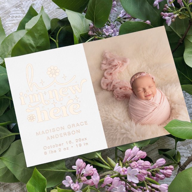 Birth Announcement Photo Collage | I'm New Here (Creator Uploaded)