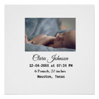 Birth announcements add photo date time place deta
