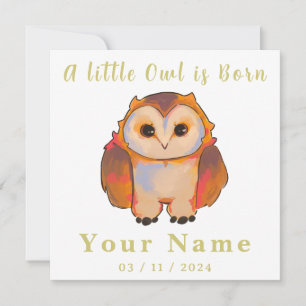 Birth Boy and Girl, sweet little Owl