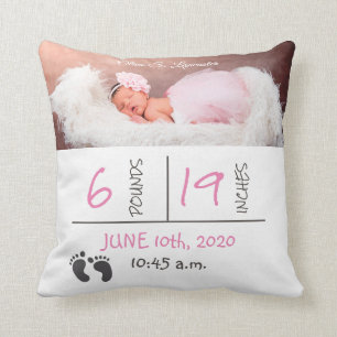Birth Certificate Pillow