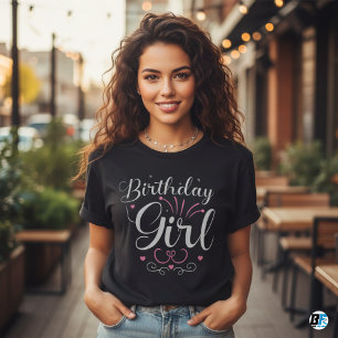 Birth Day Girl - Minimal Attractive T-Shirt