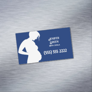 Birth Doula Magnetic Business Card