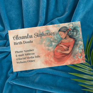Birth Doula Mother Baby Art Natural Birthing  Business Card