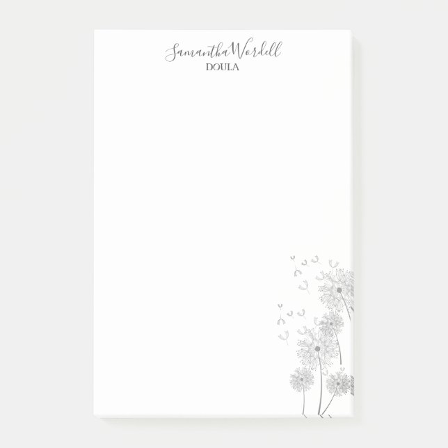 Birth Doula Or Midwife Post-it Notes (Front)