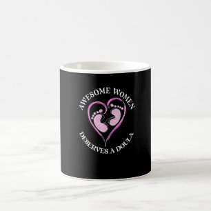 Birth Doula Proud Birth Worker Pregnancy Couch Mid Coffee Mug