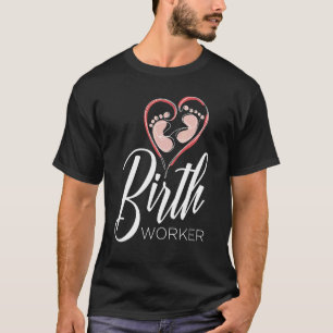Birth Doula Proud Birth Worker Pregnancy Couch Mid T-Shirt