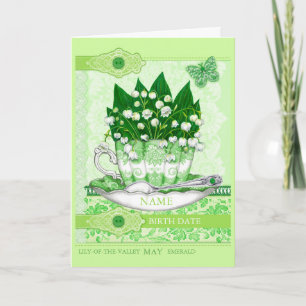 Birth Flower and Gem May Word Game Card