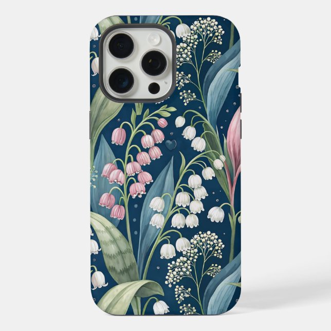 Birth Flower Botanical Design iPhone Case (Back)