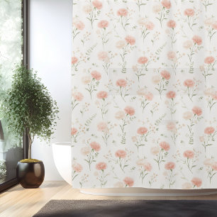 Birth Flower Jan Carnation Shower Curtain