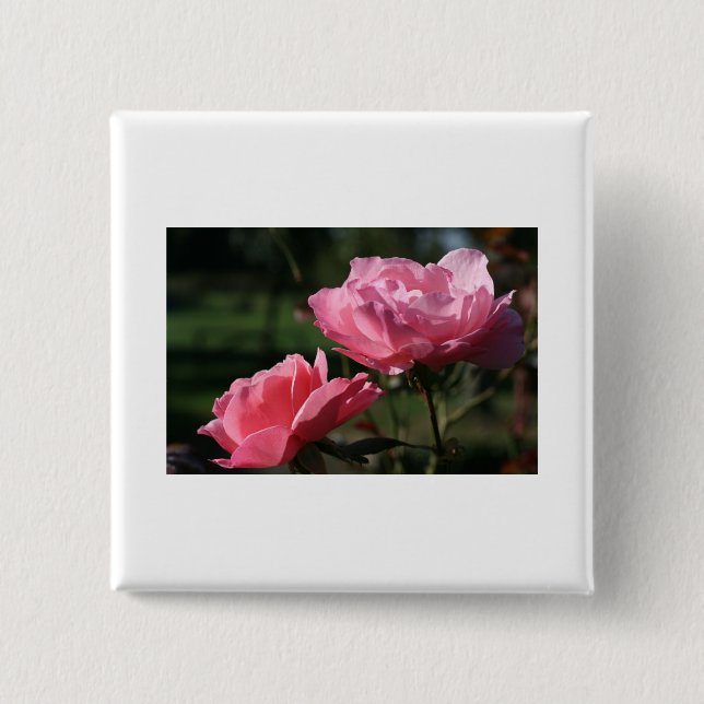 Birth Flower - JUNE - Rose 15 Cm Square Badge (Front)