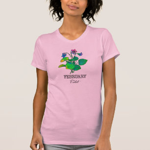 Birth Month February Violet T-Shirt