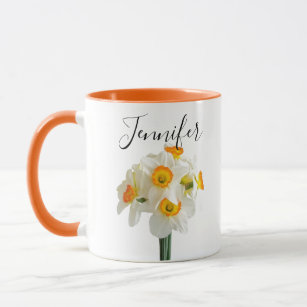 Birth month flower-December personalised mug