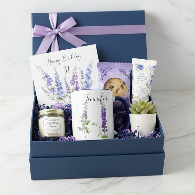Birth month flower-July  personalised mug (Creator Uploaded)