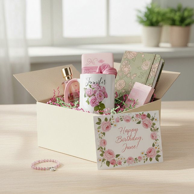 Birth month flower -June personalised mug (Creator Uploaded)