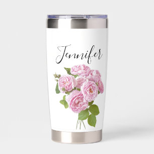 Birth month flower June- You are- personalised Insulated Tumbler
